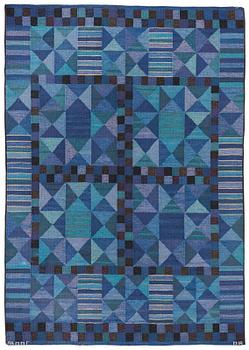 212. Marianne Richter, A CARPET, "Rubirosa, blå", tapestry weave, ca 249 x 172,5 cm, signed AB MMF MR.