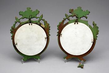RELIEFER, ett par, parian, Bing o Gröndal, 1800-tal.