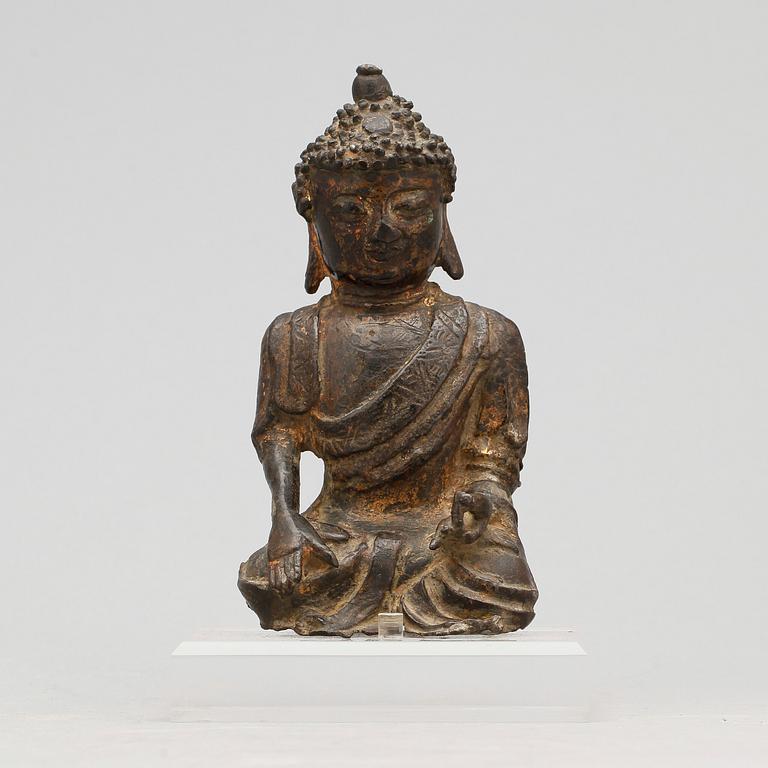 BUDDHA, brons. Kina, Ming dynastin, 1400/1500-tal.