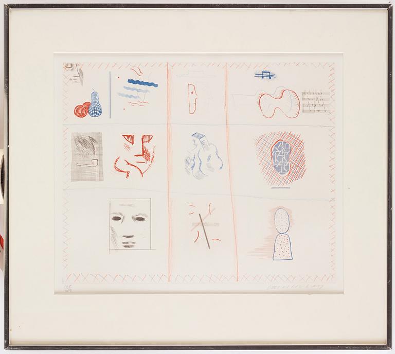 David Hockney, "Franco-American Mail", ur: "The Blue Guitar".