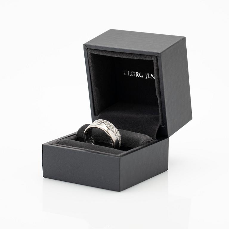Georg Jensen, ring, "Fusion", 18k white gold with brilliant-cut diamonds.