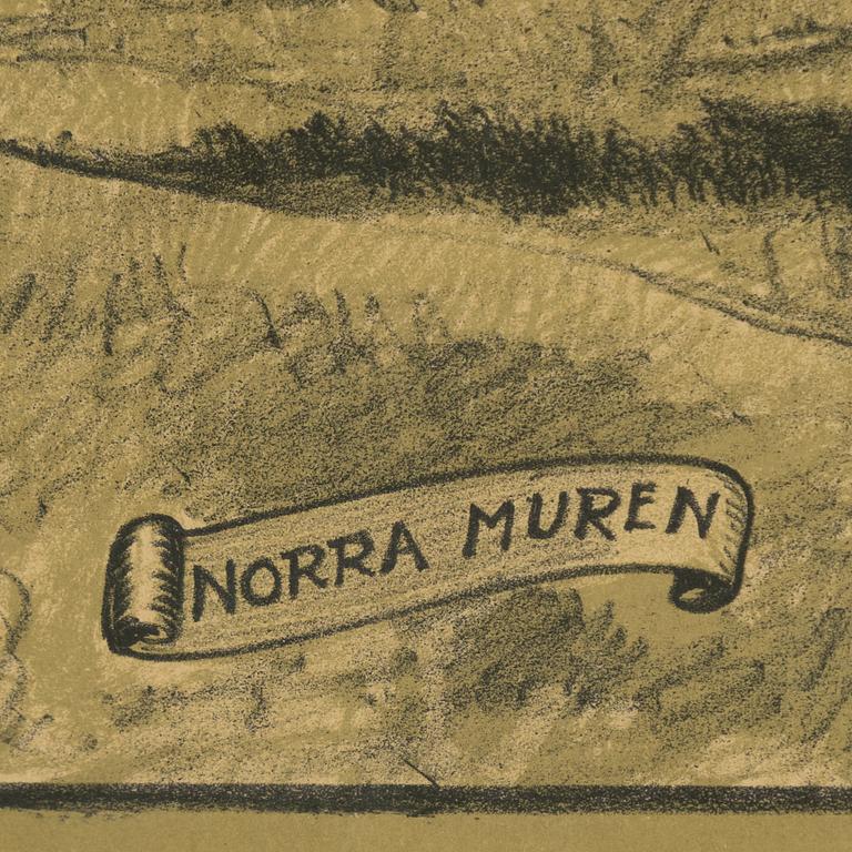 Louis Sparre, "Norderport", "Österport", "Södra muren", "Norra muren".