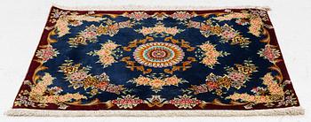 Carpet, silk, approx. 59 x 50 cm.
