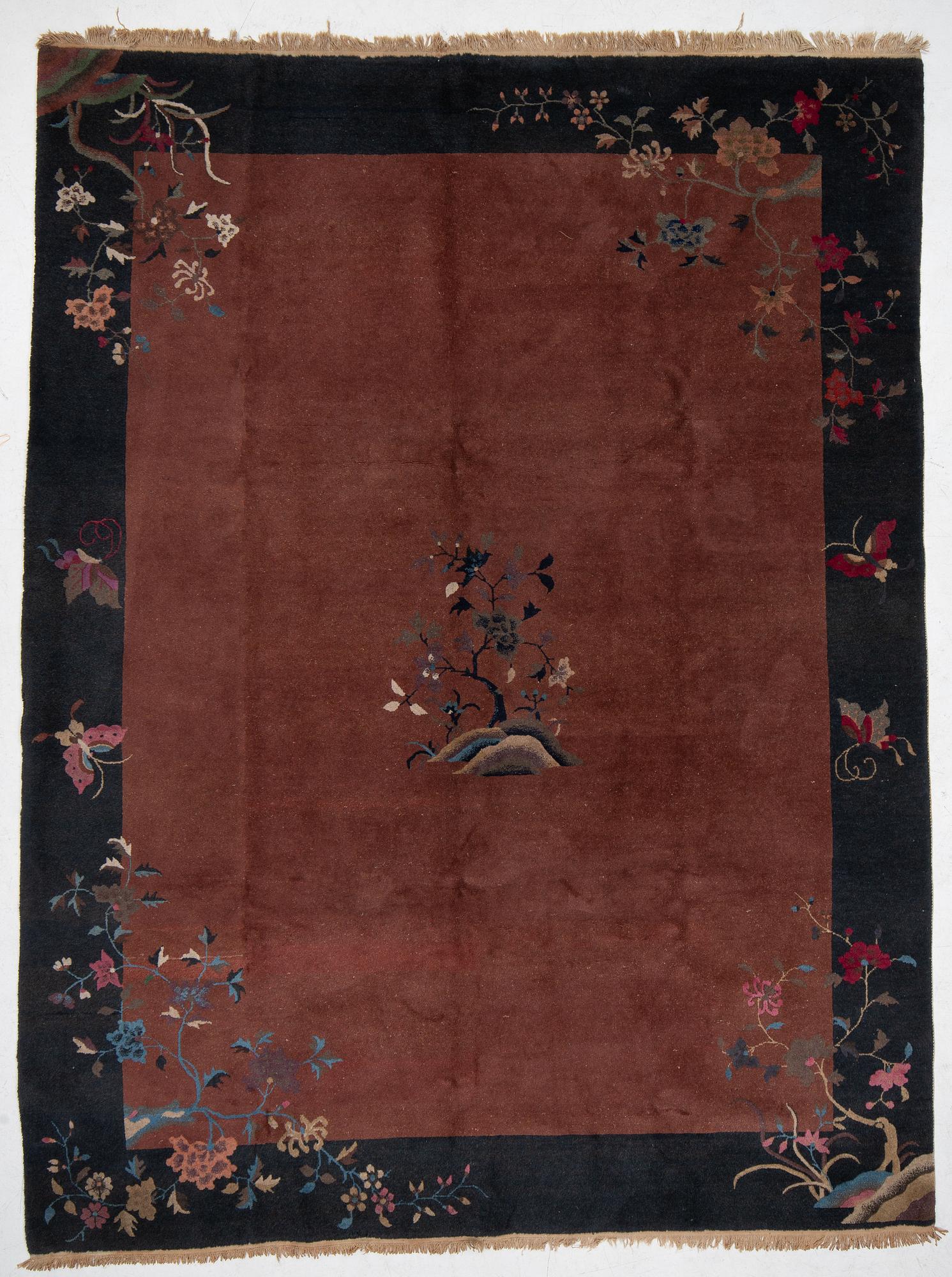 Rug, antique Chinese 'art deco', approx. 360 x 272 cm, circa 1930.