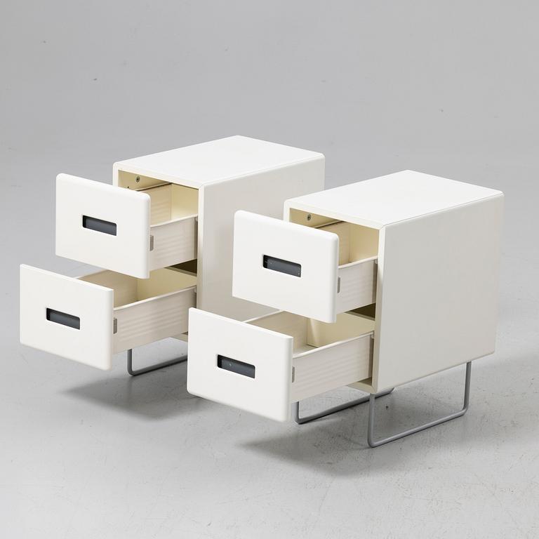 Jonas Lindvall, Bedside tables, a pair, De Nord, 2000s.