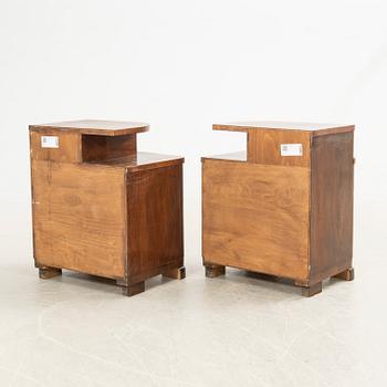Nightstands, a pair, first half of the 20th century.