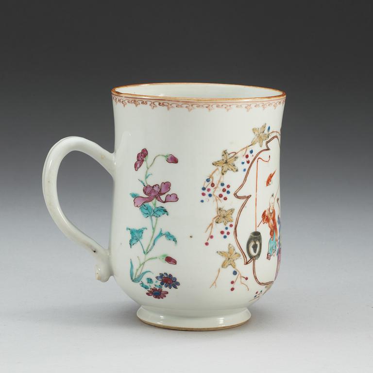 MUGG, kompaniporslin. Qing dynastin, Qianlong (1736-95).