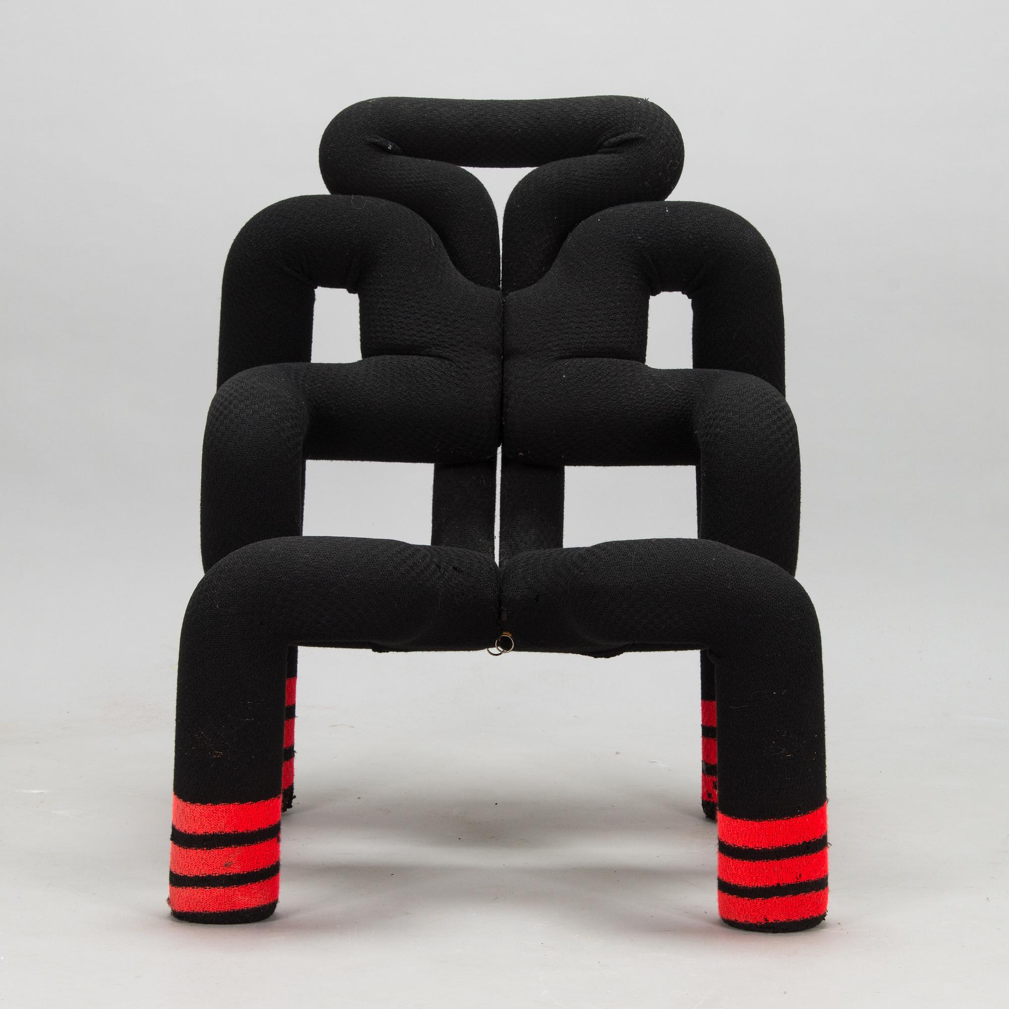 Terje Ekstrøm, a 1980s 'Ekstrem' lounge chair, for Stokke Fabrikker, Norway.