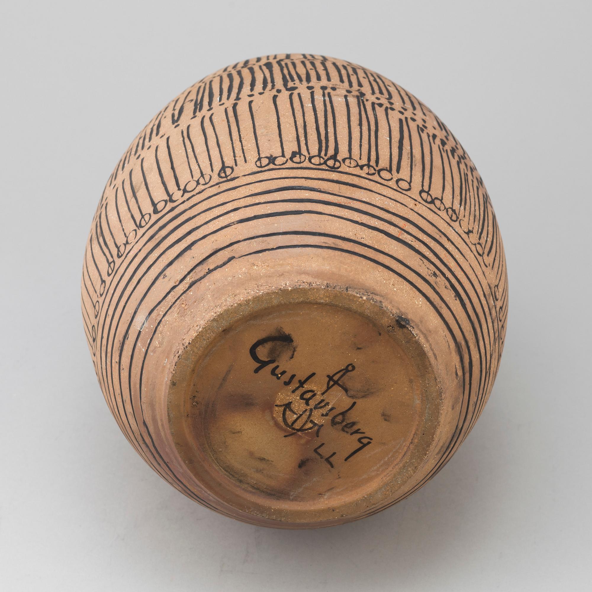 A floor vase by Lisa Larson, Gustavsberg. Designed in 1959.