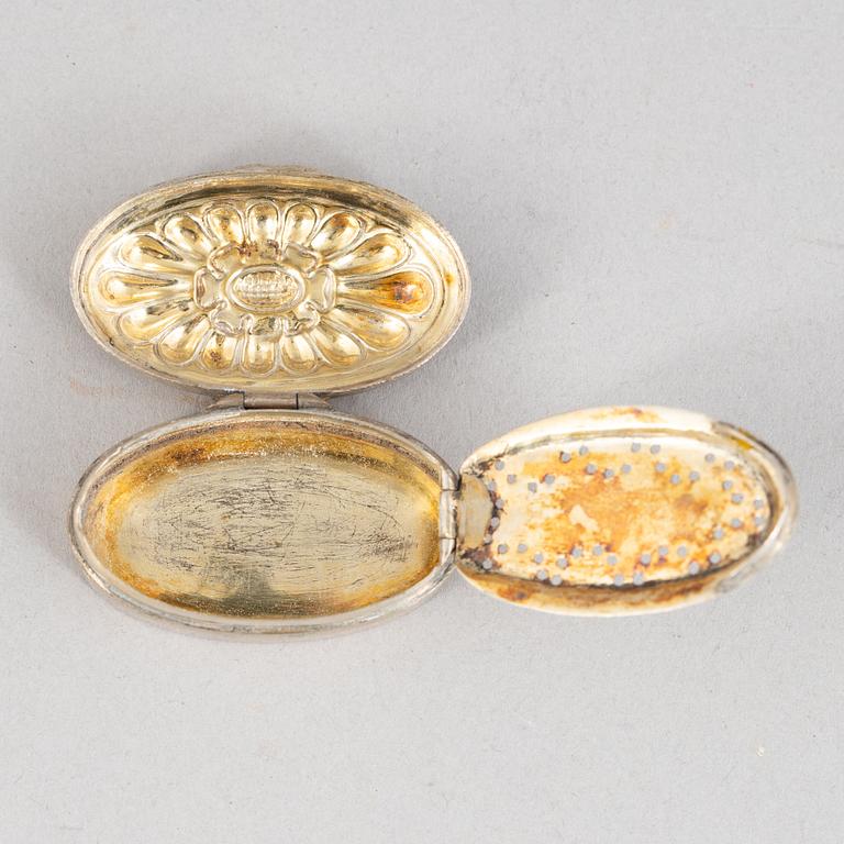Preciosa, fem delar, silver, proveniens von Rosen, 18/1900-tal.