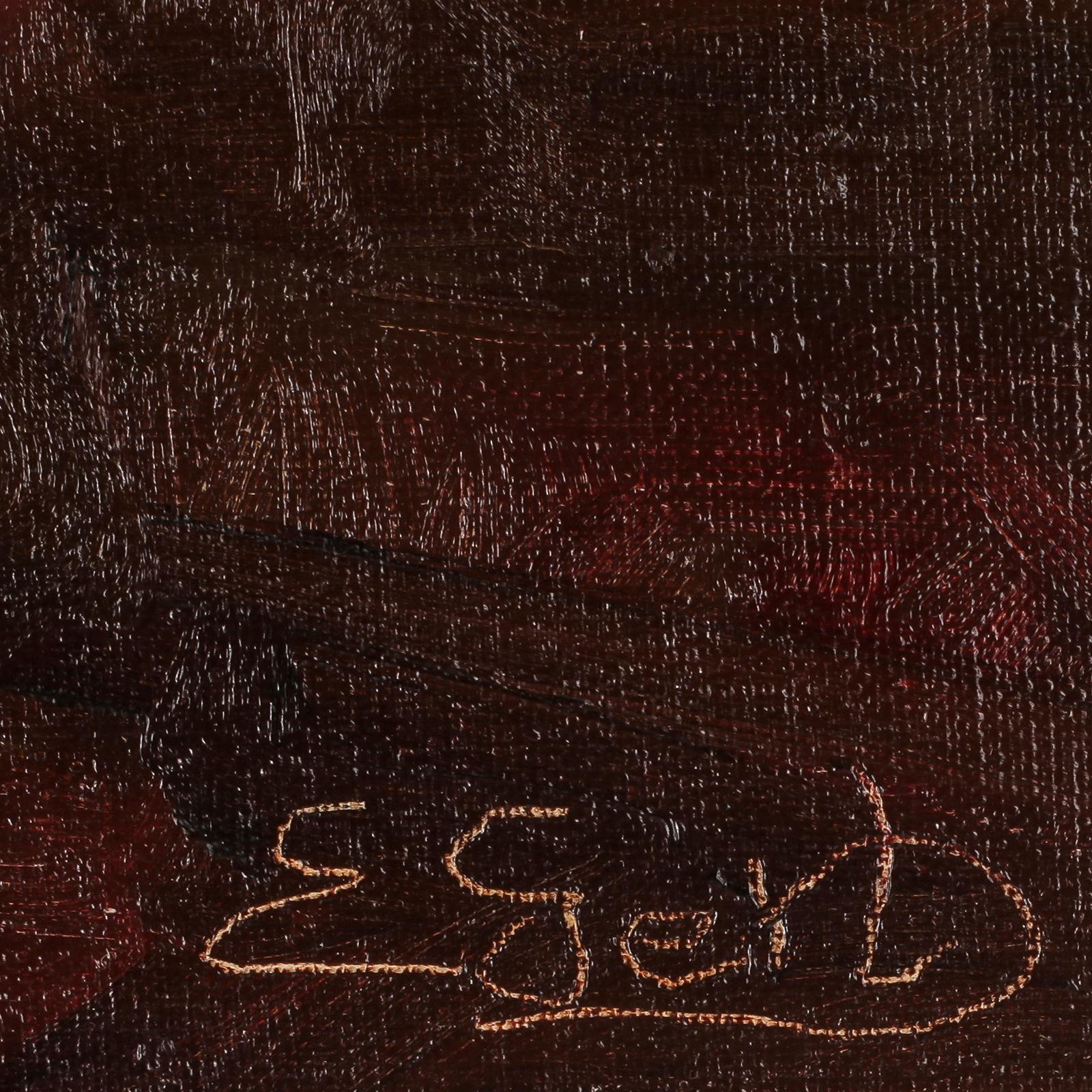 EDIT GERT, olja på duk, signerad.