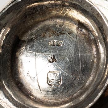 Supkoppar, 4 st, silver, Sverige 1800-1900-tal.