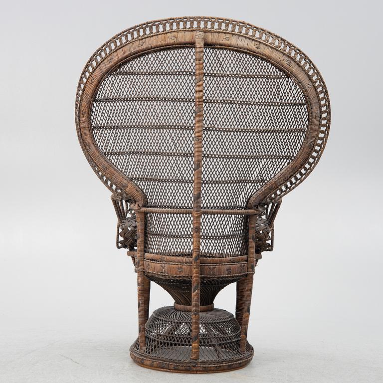 Armchair, rattan early 20th century.