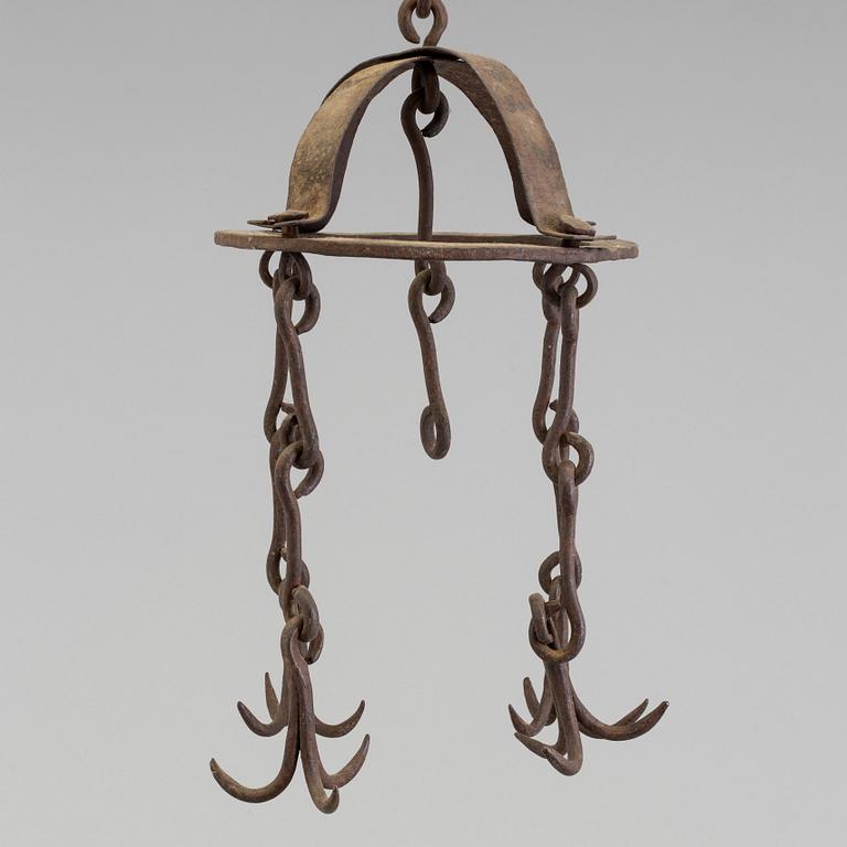 KÖTTKRONA, allmoge, Smidesjärn, 1800-1900-tal.