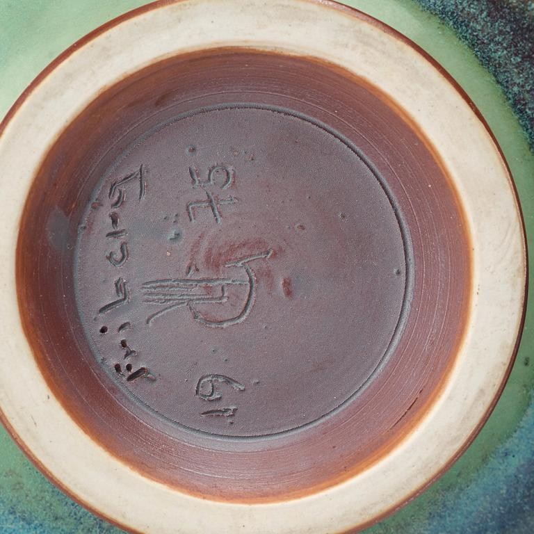 Berndt Friberg, a stoneware vase and a bowl, Gustavsberg studio 1973-75.