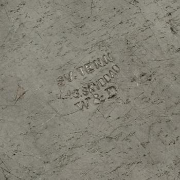 MANSCHETTKNAPPSASK, tenn, Widerholm & Dahlberg, Eskilstuna, 1900-tal.