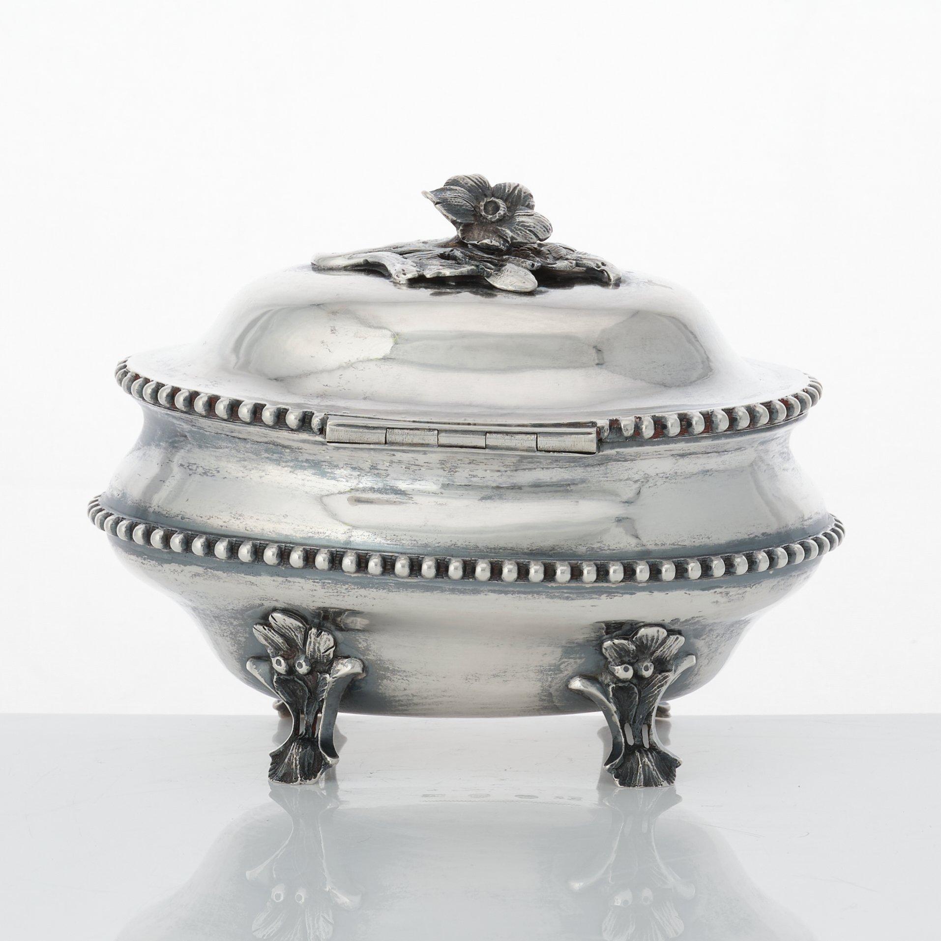 Anders Schotte, sockerskrin, silver, Uddevalla 1787. Rokoko.