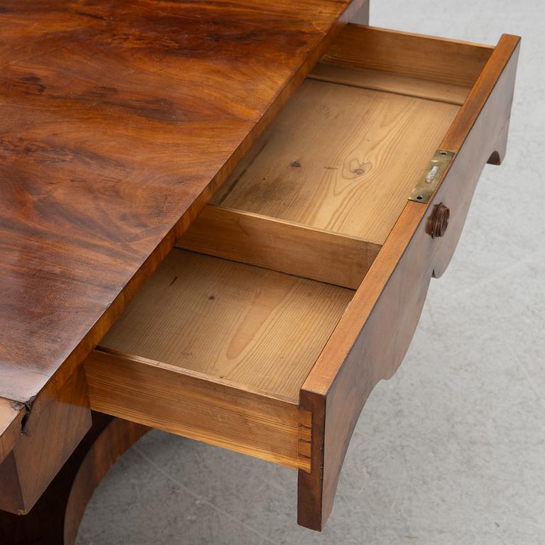 Sofa, 2 armchairs, 2 chairs, drop-leaf table Karl Johan, different models, 19th century.