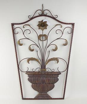 VÄGGDEKORATION, 1900/2000-tal, metall.