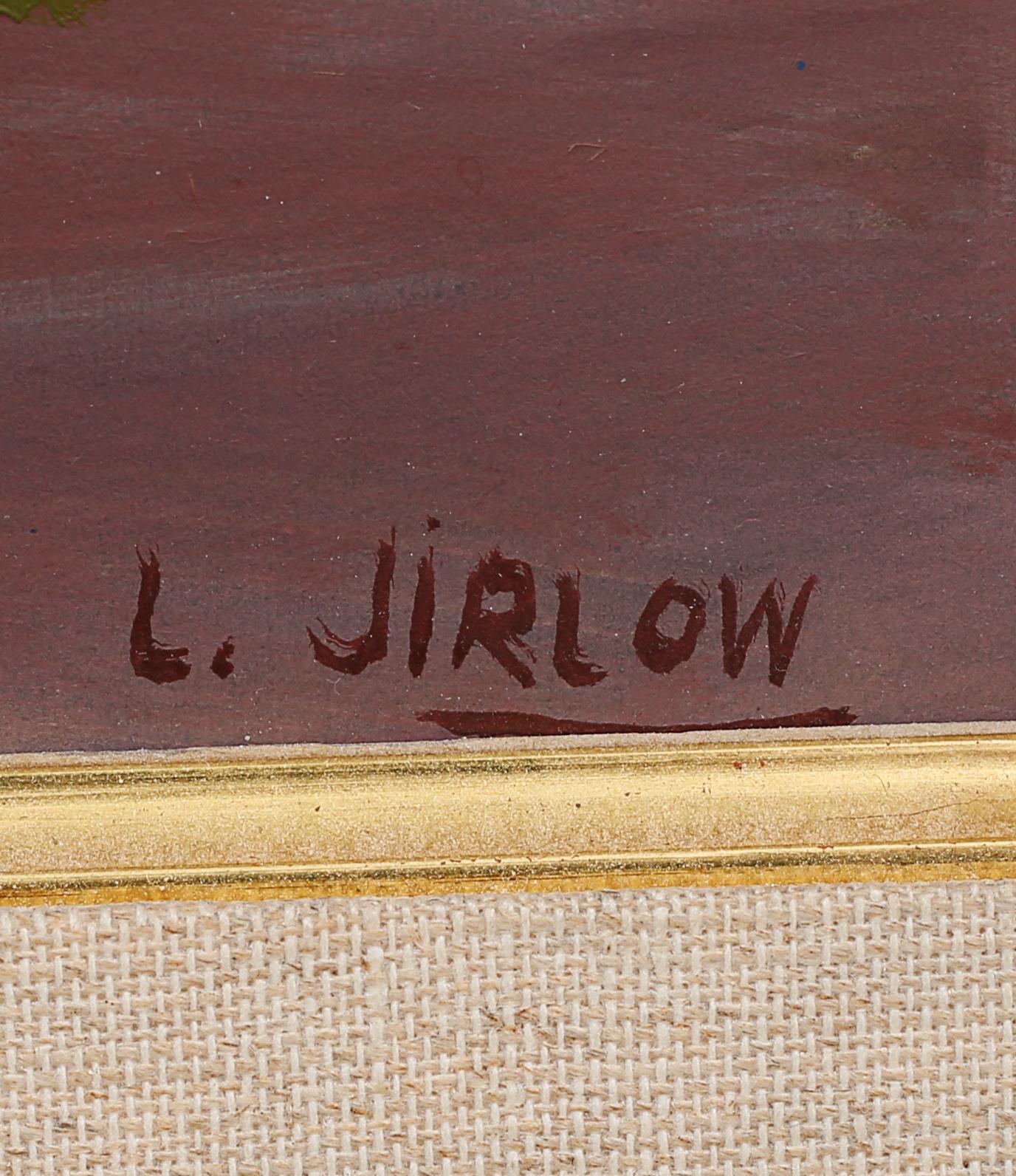 LENNART JIRLOW, olja på pannå, signerad.