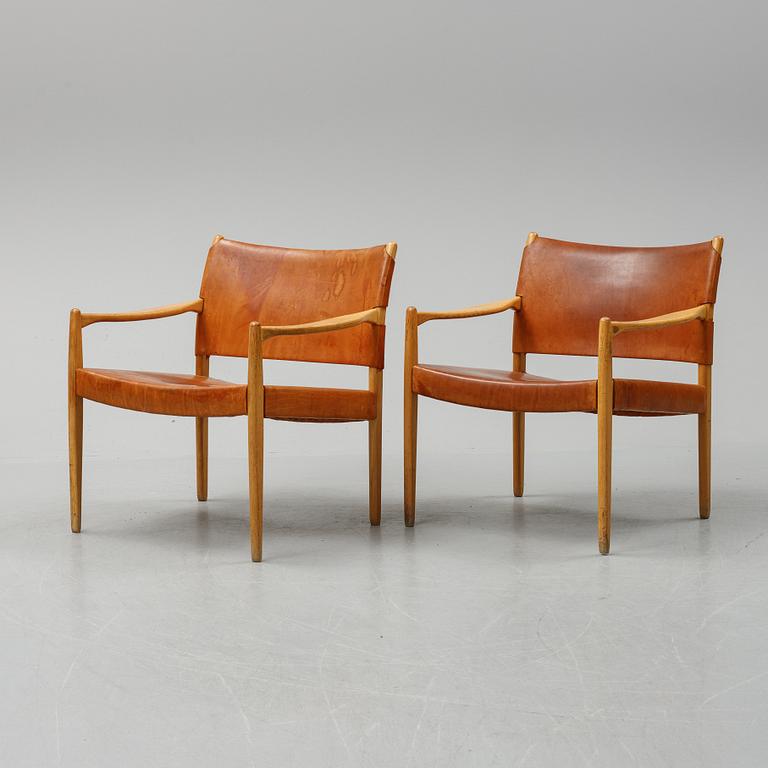 A pair of 'Premiär 69' easy chairs by Per Olof Scotte, IKEA.