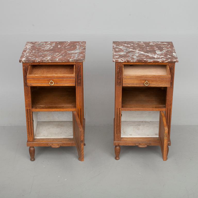 NATTDUKSBORD, ett par, senjugend, 1900-talets första kvartal.