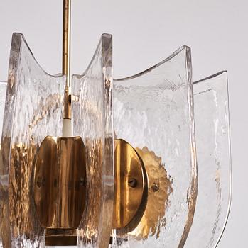 Ingeborg Lundin, a rare ceiling lamp model "DD 1907", Orrefors, 1960s.