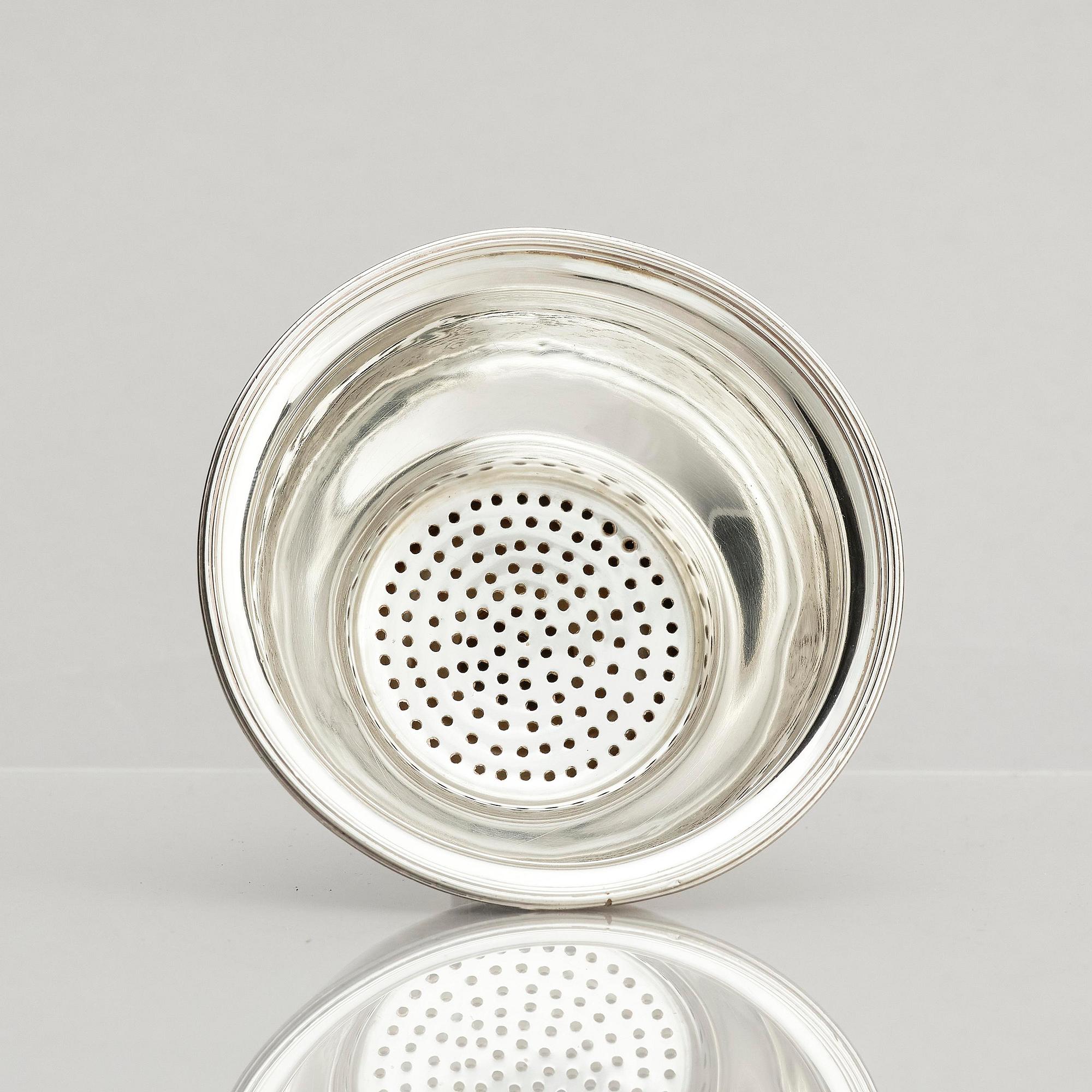 An English silver wine funnel, no makers mark, London 1802.