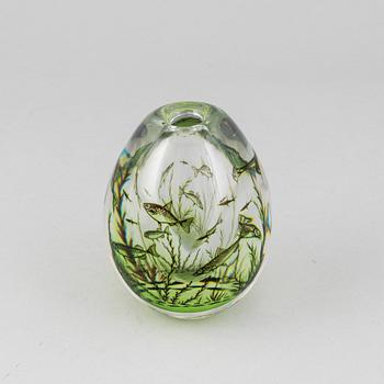 Edward Hald, vas, glas, "Fiskgraal", Orrefors.