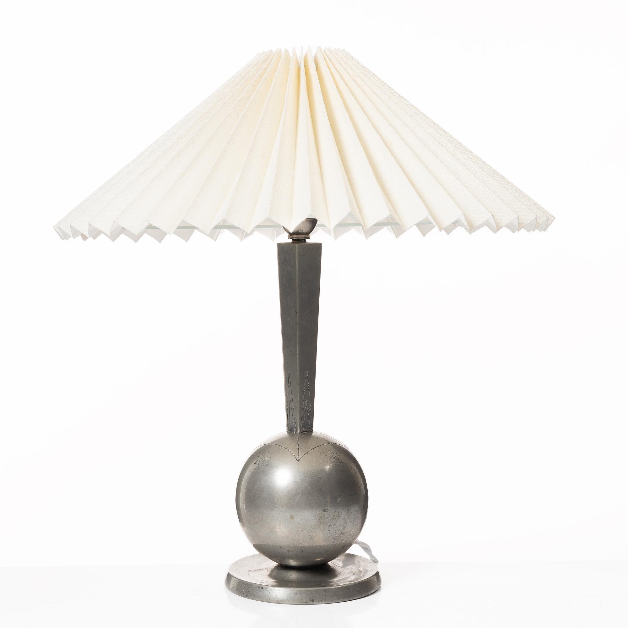 Table lamp, K.E. & Co, Eskilstuna, 1932.