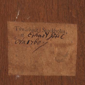 SPEGLAR, ett par, av Ehrhart Göbel 1760 (spegelmakare i Stockholm 1744-64). Rokoko.