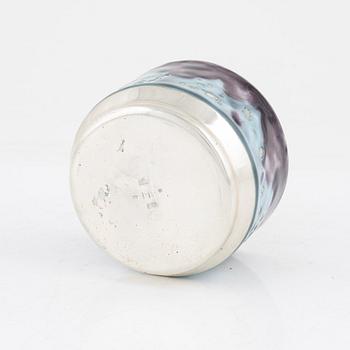 Inger Hanmann, a sterling silver and enamel bowl, Anton Michelsen, Copenhagen 1969.