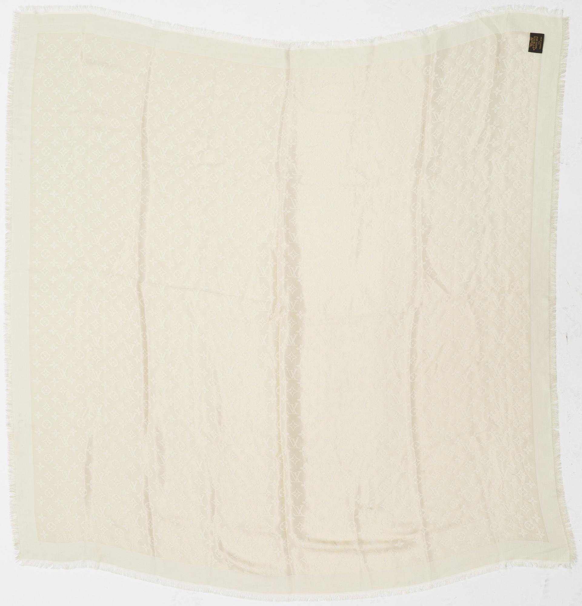 Louis Vuitton, a silk mix shawl.