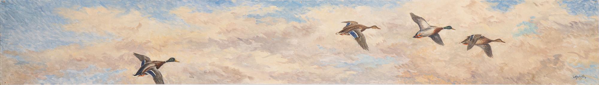 Rolf Mellström, oil on panel, 3, signed and dated 1940, 1941.