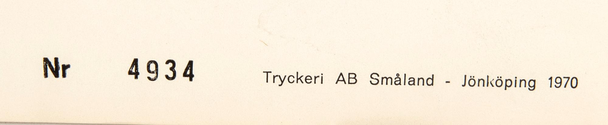 A Swedish movie poster James Bond "I hennes Majestäts hemliga tjänst" (On her Majesty´s secret service) 1970.