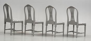 MATGRUPP, 5 delar, gustaviansk stil, 1900-tal.