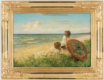 172. Paul Fischer, Girls on the beach.