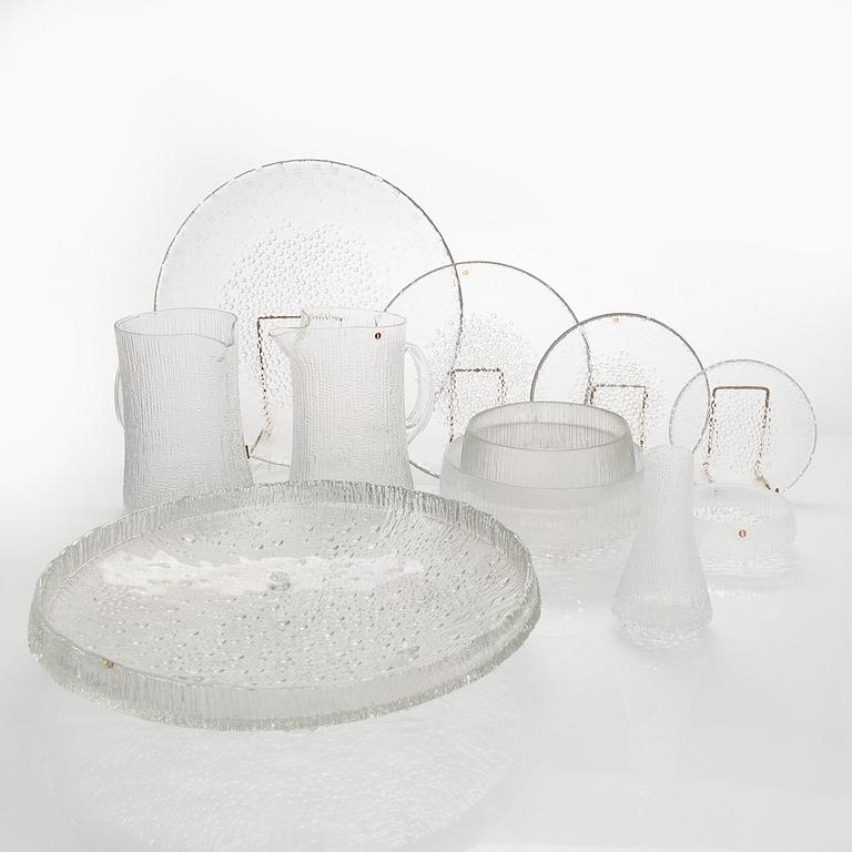 Tapio Wirkkala, matservis, glas, "Ultima Thule", 59 delar, Iittala, 1900-talets andra hälft.