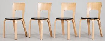 BORD samt STOLAR, 5 delar, Alvar Aalto.