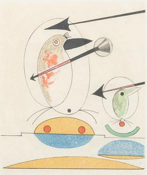 Max Ernst,  Utan titel ur Oiseaux en Peril.