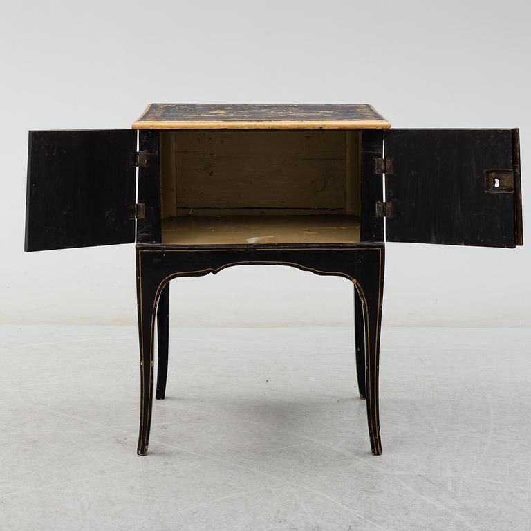A Swedish Rococo bedside table, second half of the 18th century.