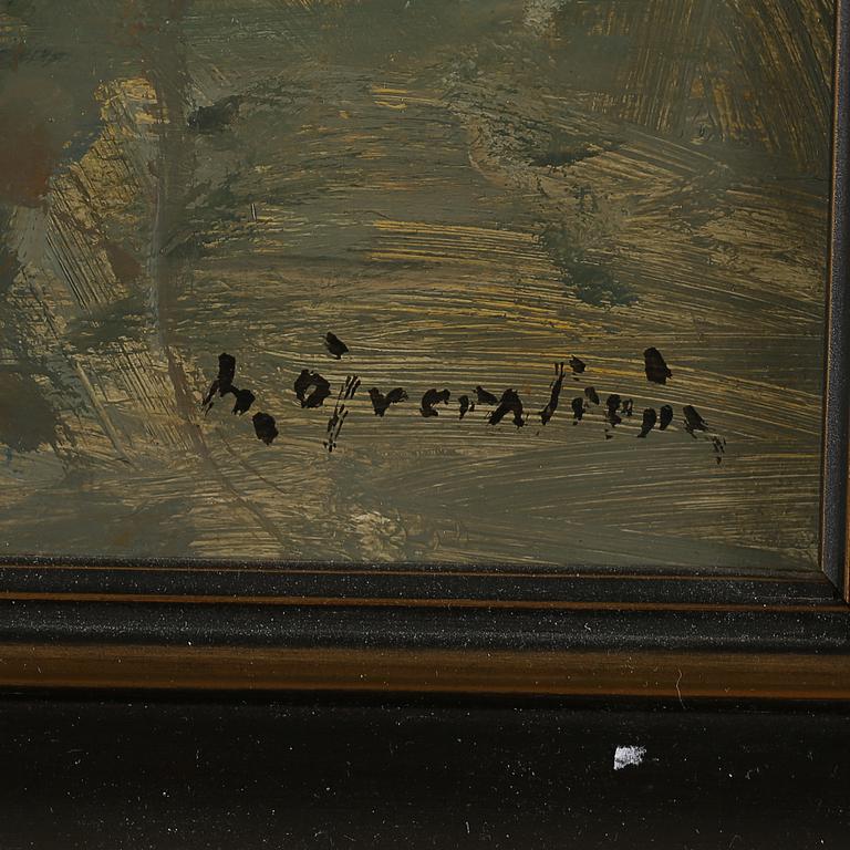 HUGO ÖFVERSTRÖM, olja på duk, signerad.