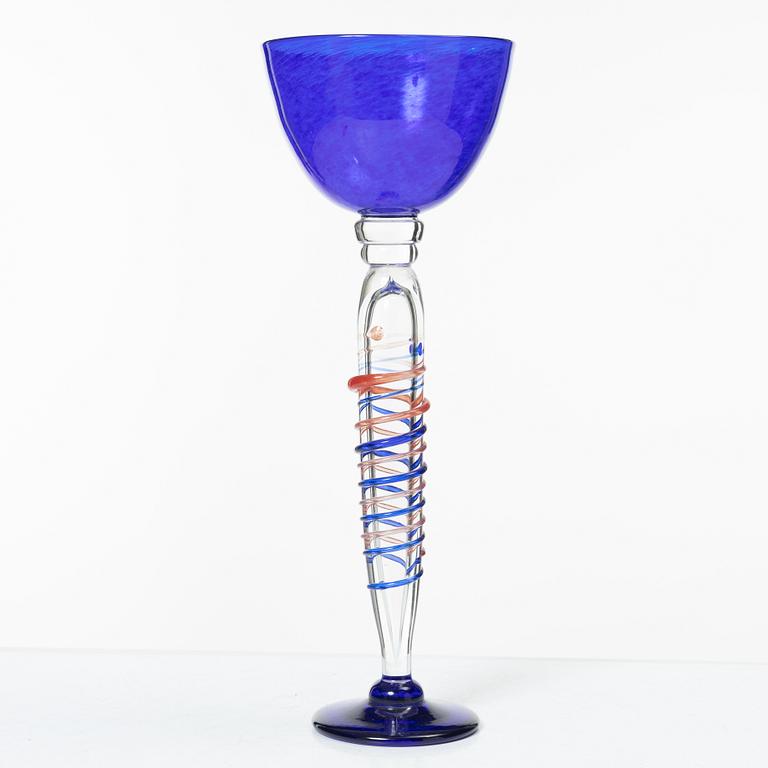 Björn Rönnquist, a unique glass cup, 1998.