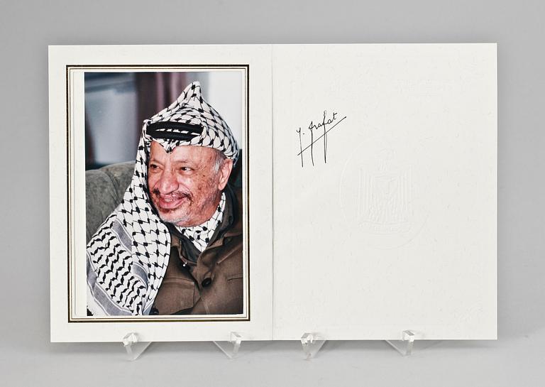 AUTOGRAF, Yassir Arafat.