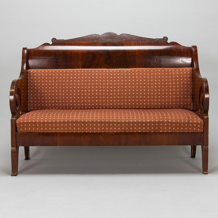 A mid-19th century Biedermeier sofa.