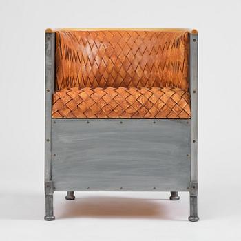 Mats Theselius, an "Aluminiumfåtölj" armchair, ed. 83/200, Källemo, Värnamo, post 1990.