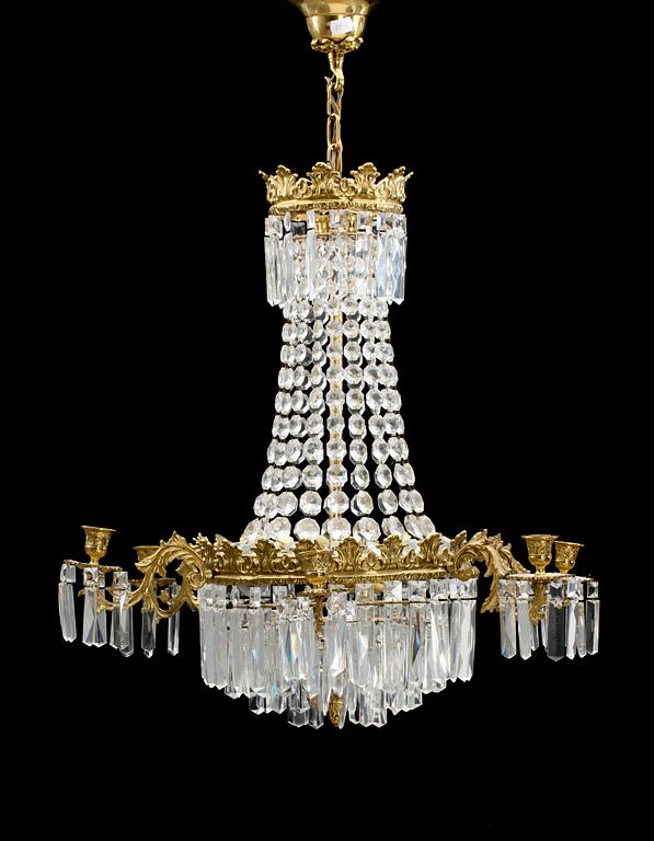 LJUSKRONA, oskariansk stil, 1900-tal. H 64.