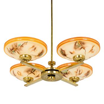Paavo Tynell, taklampa modell 1442/4, Taito, 1930-tal.