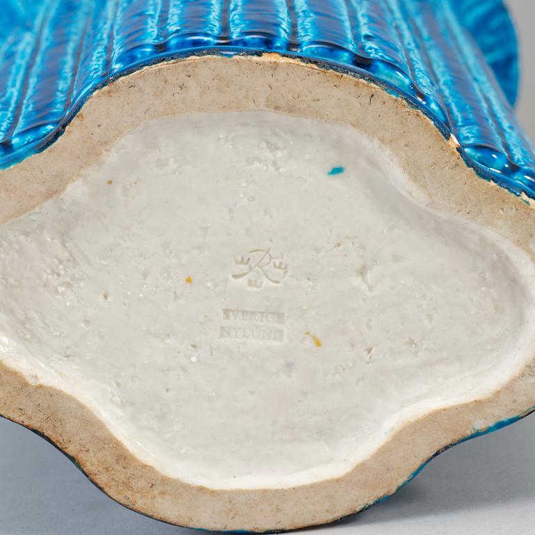 GUNNAR NYLUND, golvvas, chamotteterat stengods, Rörstrand, 1900-talets andra hälft.