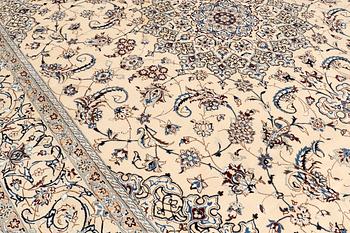 Matta, Nain Part Silk, S.K 9 LAA, Ca: 500,000 knutar/kvm, ca 480 x 338 cm.